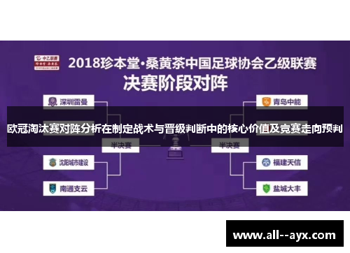 欧冠淘汰赛对阵分析在制定战术与晋级判断中的核心价值及竞赛走向预判